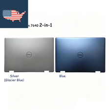 For Dell Inspiron 16 Plus 7640 7645 2-in-1 Touch Back Cover Top Case Silver/Blue