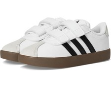 Toddler Adidas VL Court 3.0 CF Synthetic ID9157 White Black 100 Authentic New