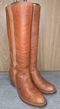 Vintage 70s FRYE Black Label Campus Boots 8587 Made in USA Leather Women s 7.5 B