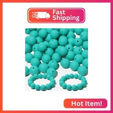 120pcs Richbunnys 15mm Bulk Silicone Beads for Pens and Keychain Making,Large Be