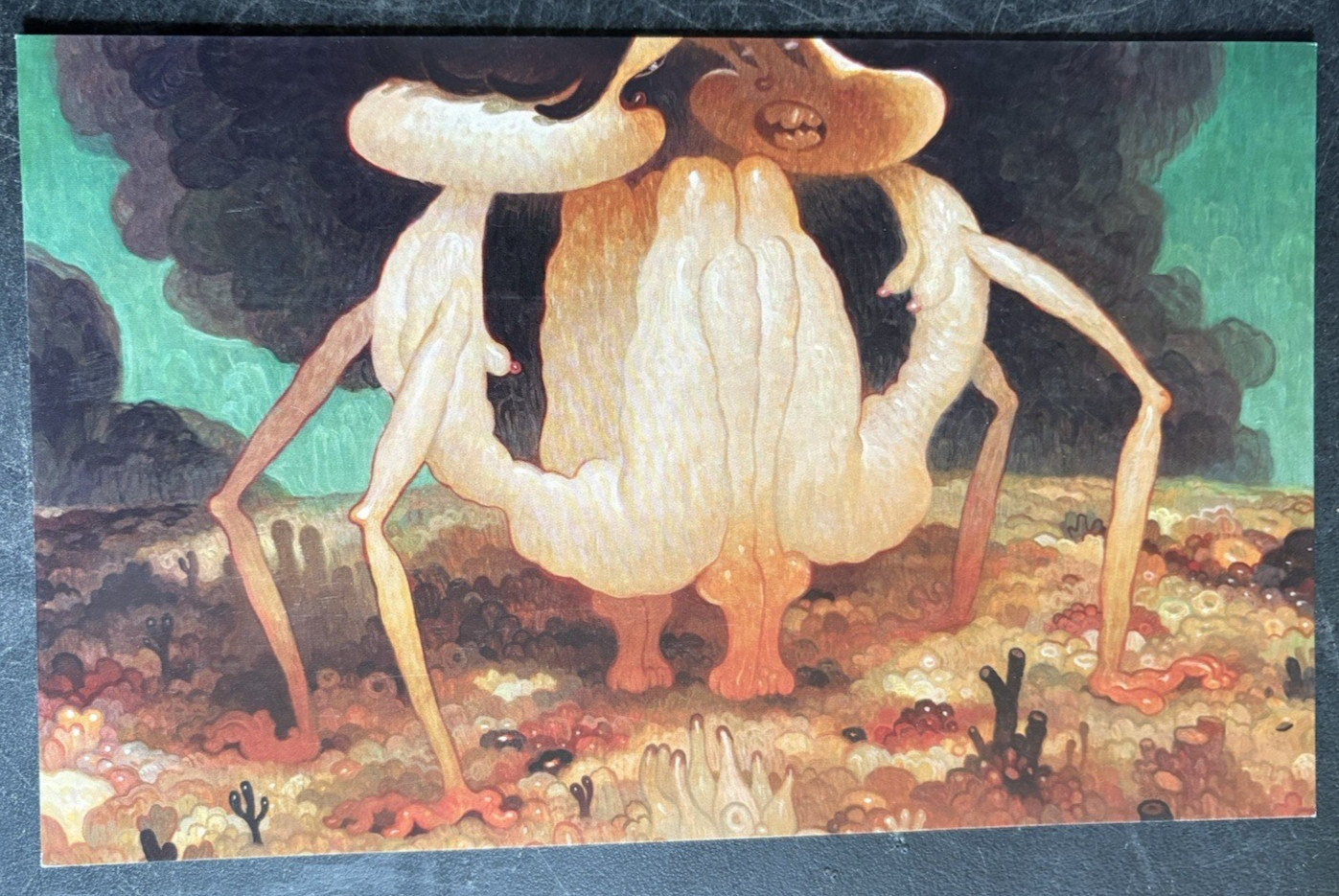 art postcard OS Dave Cooper Mangle new drawings  Levine gallery invitation