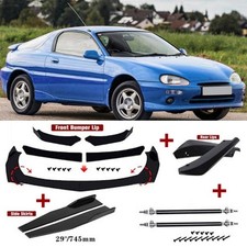 Glossy Black Frontrear Bumper Lip Splitterside Skirtstrut Rod For Mazda Mx-3 Glossy Black Frontrear Bumper Lip Splitterside Skirtstrut Rod For Mazda Mx-3