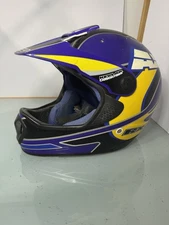 Vintage Axo Rx5 Purple Motocross Helmet Vgc Bell  shoei Maybe Medium