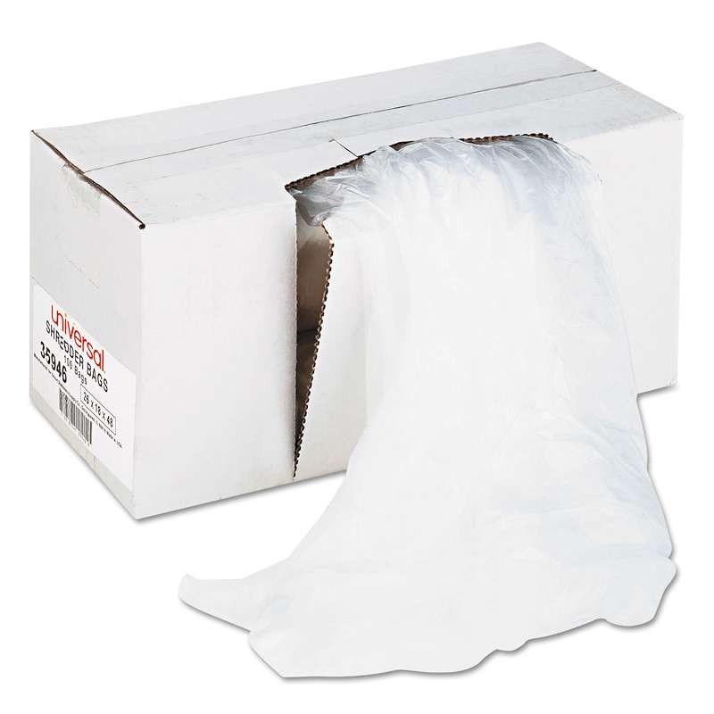 Universal&reg; High-Density Shredder Bags, 40-45 gal Capacity, 100/Box