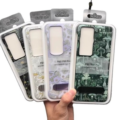 Original Art PU Leather Stand Back Case Cover For Huawei P60/P60 Pro