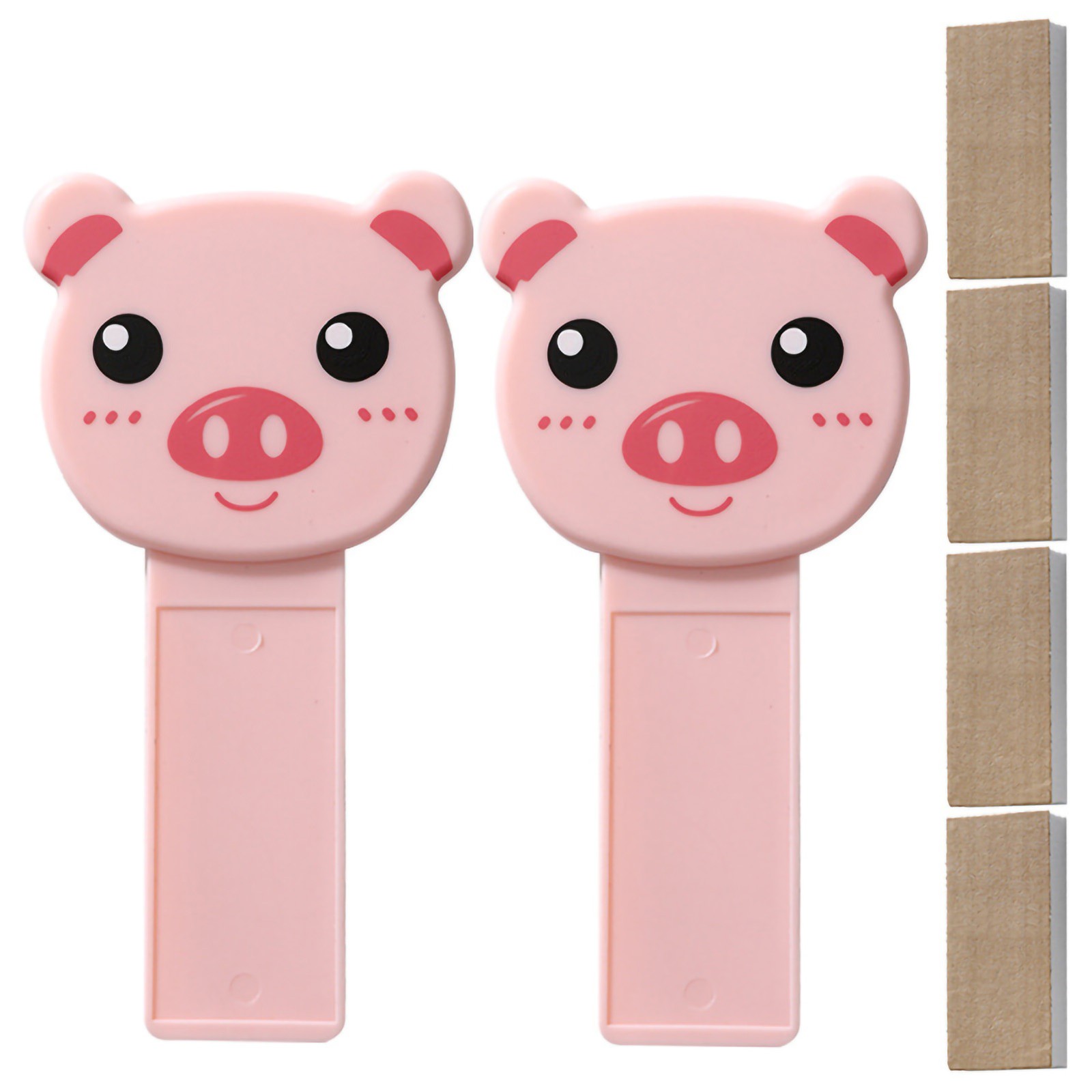2Pcs Cartoon Cover Lifter Humanized Toilet Bowl Seat Lift Handle For Bathroom