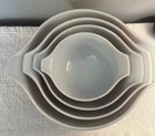 Vtg Pyrex Woodland Cinderella Nesting Bowls 4 Pc Set 441,442,443,444 USA