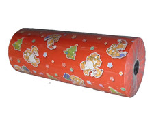 Gro&szlig;rolle ( 0,22 &euro;m) 300 Meter Geschenkpapier  50 cm. 13 Kg.  Rot usw f&uuml;r Kinder