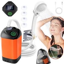 Shower Pump w/ Intelligent Digital Display, Camping Showers Electric Shower Pump