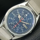 REFURBISHED SEIKO 5 AUTOMATIC 6309A VINTAGE JAPAN MENS BLUE DIAL WATCH a442273-4