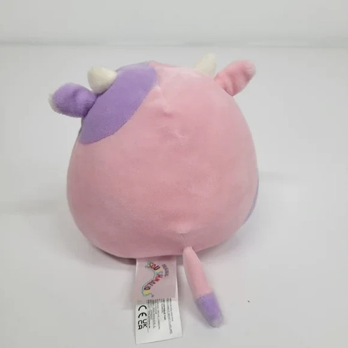 NUEVO Squishmallow Patty the Cow 5” Peluche Rosa Púrpura 2022 - Sin Etiqueta Colgante - Imagen 2 de 8