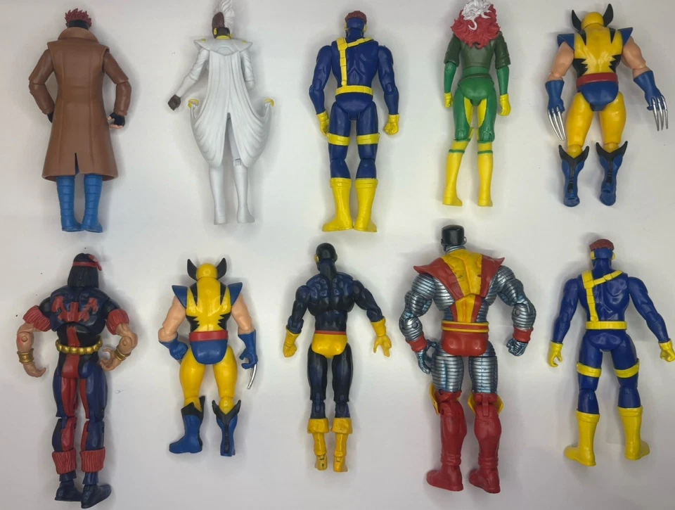 Лот из 10 игрушечных экшн-фигурок Marvel X-Men Росомаха Гамбит Колосс Warpath - Изображение 2 из 4