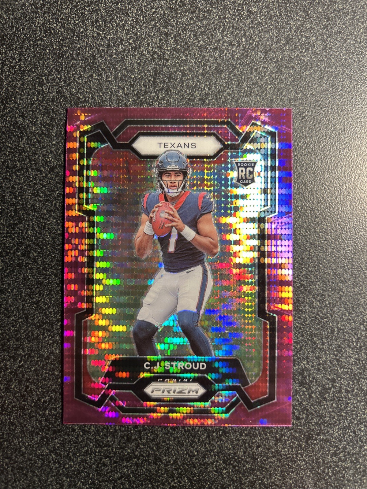 2023 Panini Prizm CJ Stroud Purple Pulsar Prizm SP Rookie RC #339 Houston Texans