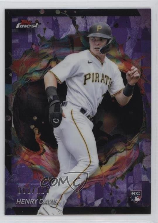 2024 Topps Finest Rare Purple Refractor 62/125 Henry Davis #289 7iu