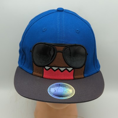 Domo-kun NHK Cap Hat Blue Sunglasses Snapback  Adjustable TV Character Rare