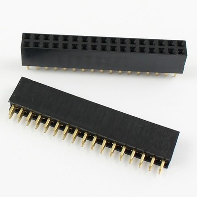 5Pcs 2.54mm Pitch 2x17 Pin 34 Pin Female Double Row Straight Pin Header Strip *h