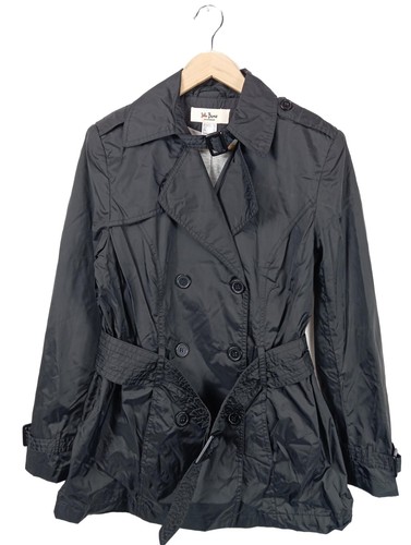 JOHN BANER Chubasquero pesado Mujeres Abrigo Talla EU 42 negro estilo clásico