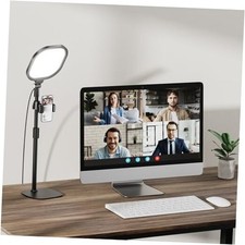 Zoom Lighting for Computer, Adjustable Desk Lighting for Video Black-1 pack