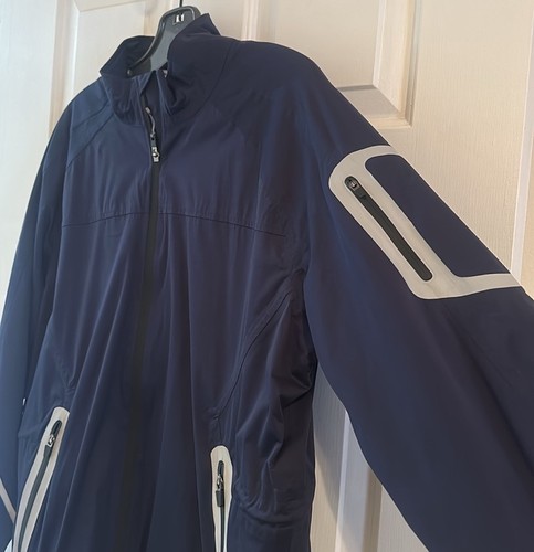 Men's Sunice Tornado Windbreaker Jacket, Navy Blue, size Medium - Picture 2 of 10