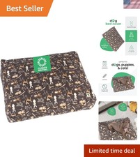 Dark Brown Dog Bed Cover, Non-Toxic 100 Cotton, 27"x36"x5"