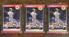 THREE UNIQUE ERROR CARDS ‘89 Donruss Cal Ripken Jr. #51 Fish Egg & Typos MINT