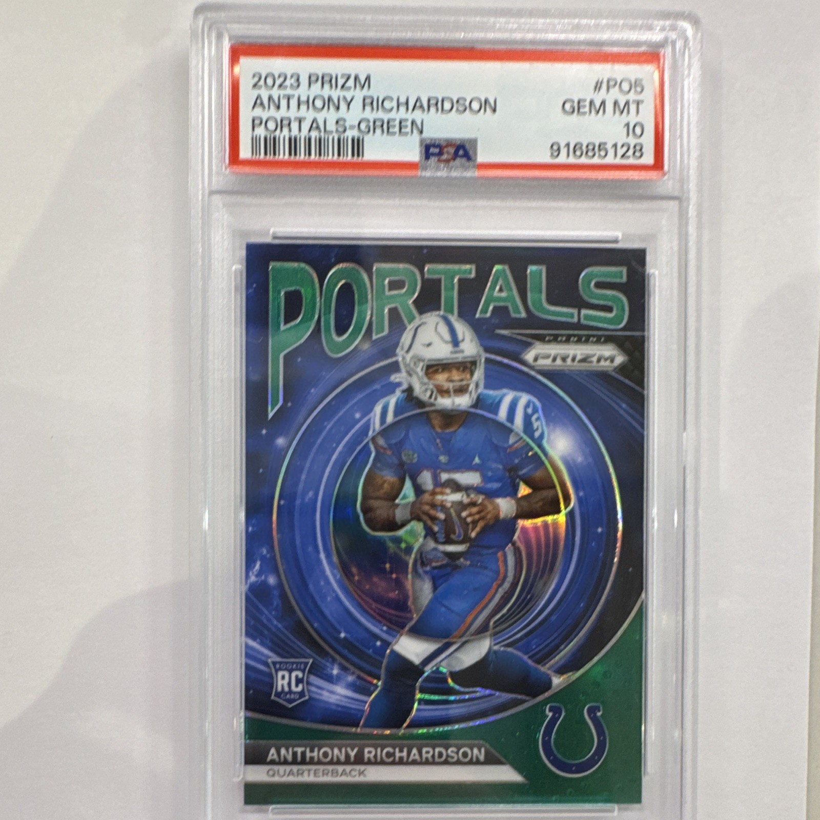 Anthony Richardson Panini Prizm Portals #PO5 Green