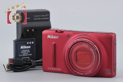 Used Nikon COOLPIX S9500 Velvet Red Compact Digital Camera
