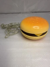 Cool Cute Hamburger Cheese Burger Landline Corded Push Button Phone Telephone