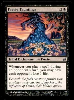 Faerie Tauntings LP Light Play Lorwyn MTG [9867]