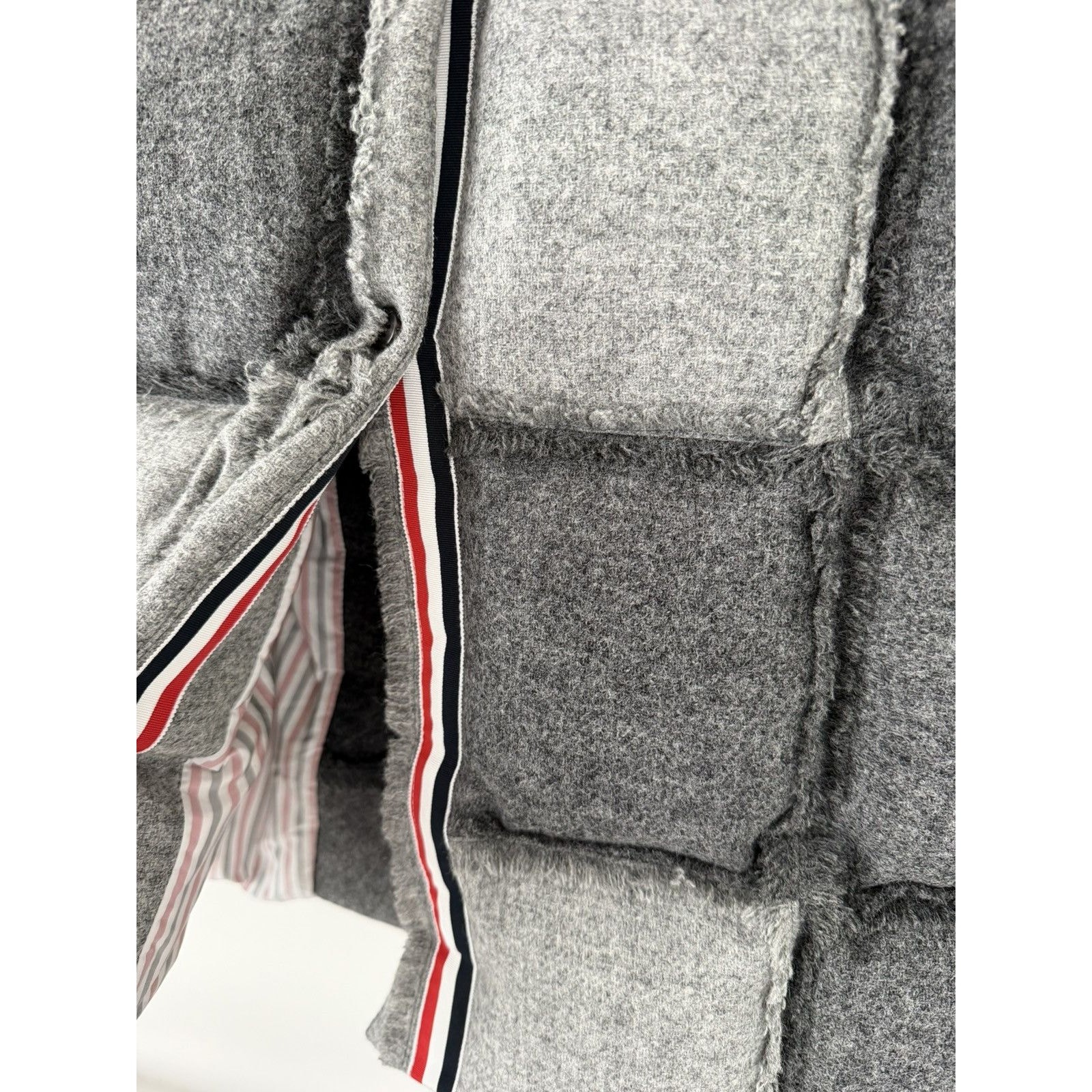 Thom Browne Patchwork Quilted Wool Coat (Size 1 F… - image 8