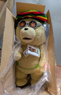 Ted Movie 24  Talking Plush  Rasta  Teddy Bear R Rated LIFE SIZE NWT In Box 2012