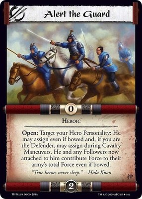 Alert the Guard - The Harbinger - Legend of the Five Rings CCG