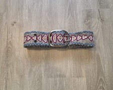 Jenny Krauss Wool Belt Embroidered Floral Boho Large Made Peru Sundance
