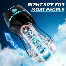 Automatic Male Masturbaters Thrusting Vibrating Sucking Cup Stroker Lubricants