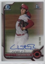 2022 Bowman Chrome Prospect Refractor 169/499 Christian Roa #CPA-CRA Auto 16zo