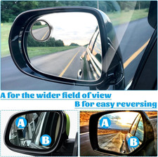 2pcs Blind Spot Mirror Auto 360 Wide Angle Convex Rear Side View Car Truck Suv
