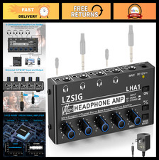 4-Channel Metal Headphone Amplifier, Stereo A...