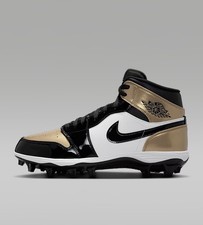 Nike Air Jordan 1 Mid TD Football Cleats Blac...