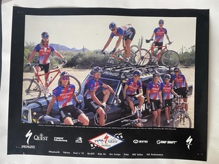 Vintage Specialized Bike Poster 25x19 In. Mountain biking race team