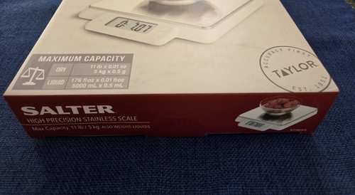 SALTER High Precision Stainless Digital Kitchen Scale - 11lb Capacity - 1078SS - Picture 4 of 4