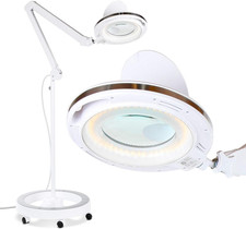 Brightech Lightview Pro Magnifying Glass with Light and Stand, Magnifying Floor