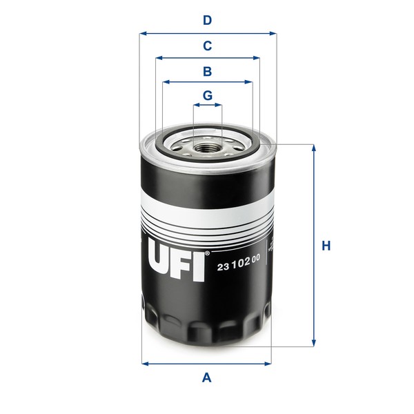 UFI ÖLfilter 23.102.00 FüR Ford USA Explorer 4.0 V6 4WD 5.0 Aerostar Toyota-image