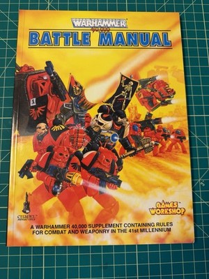 Warhammer 40k Battle Manual (1) OOP Rogue Trader 1992 Games Workshop Rare