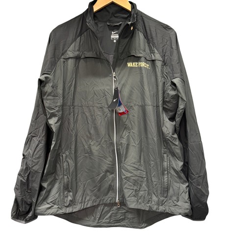 Wake Forest Jacke Damen XL schwarz Windbreaker durchgehender Reißverschluss Nike NCAA offiziell NEU - Bild 1 von 10