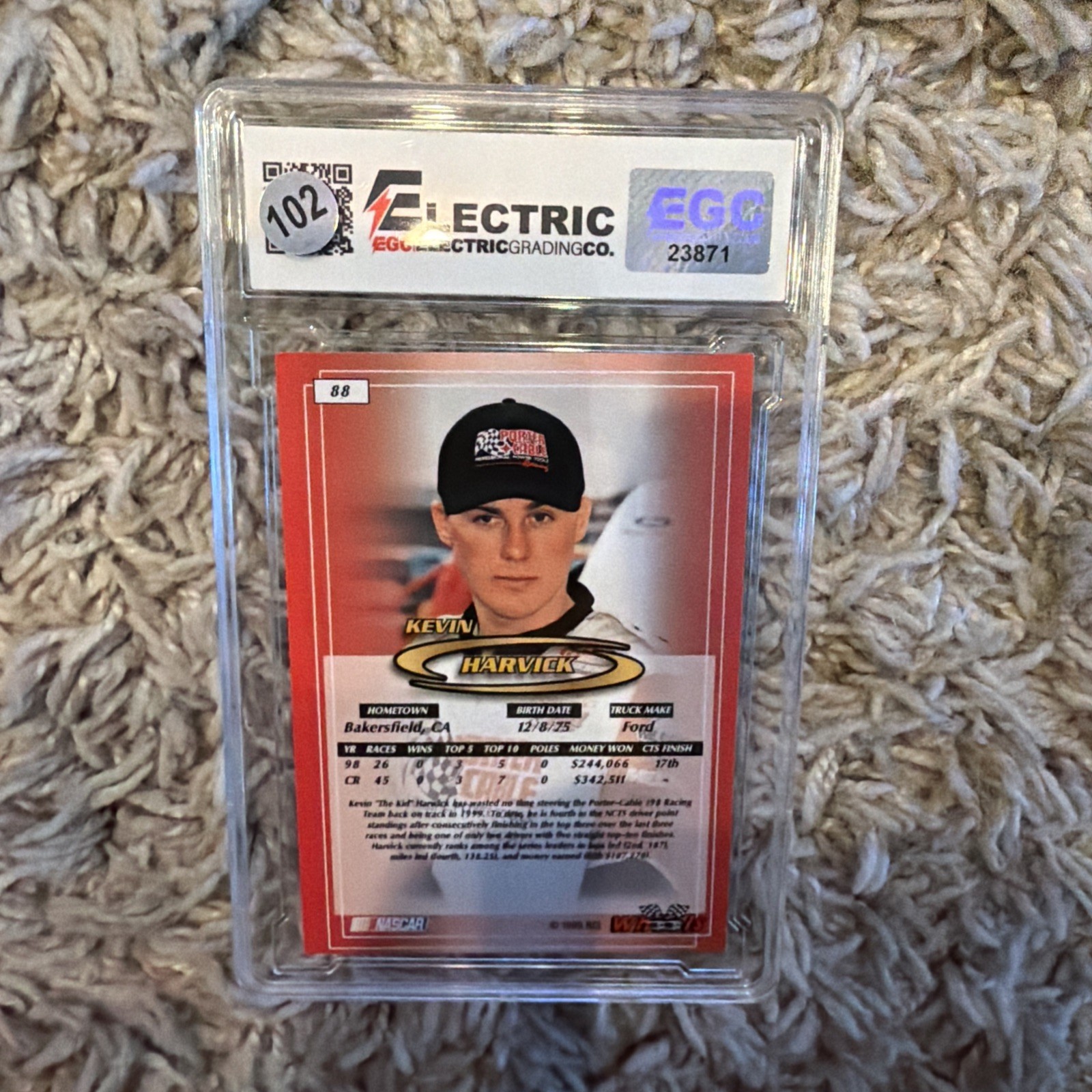 1999 Wheels Kevin Harvick Graded 9.5!!! view 2