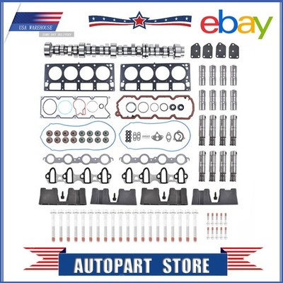 Chevy GM 5.3 AFM Lifter Camshaft Kit Head Gasket Set Head Bolts Lifters & Guides