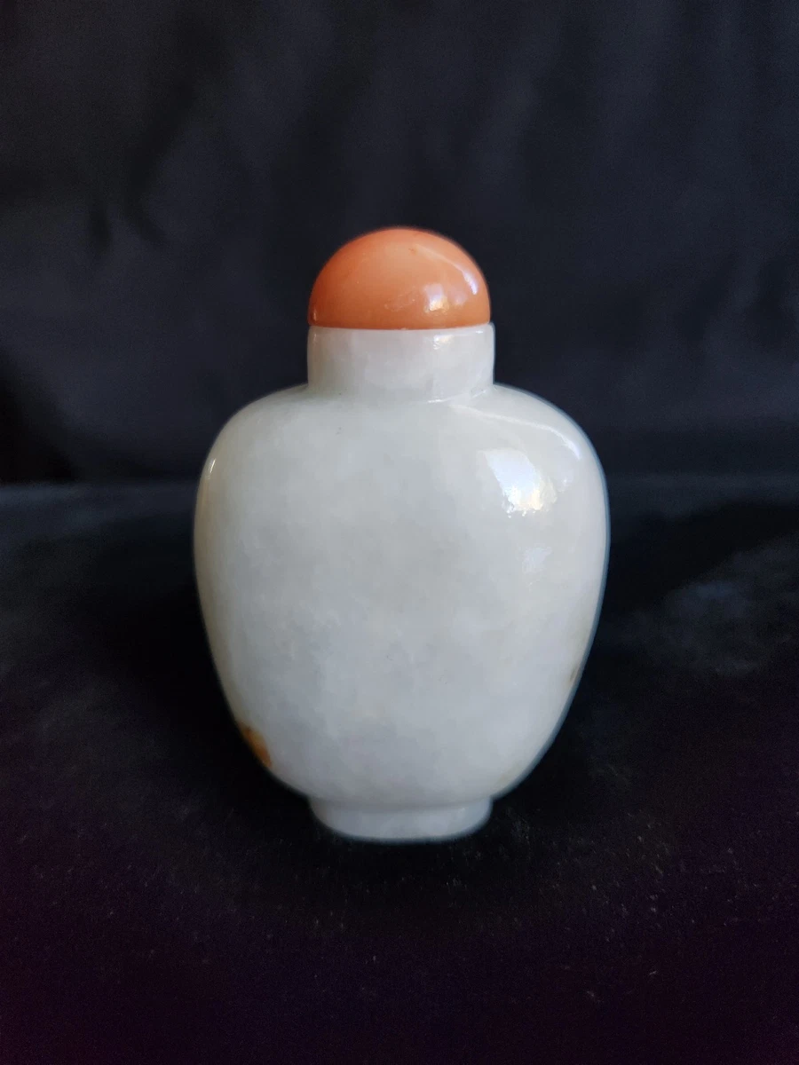 白玉古董中国鼻烟壶| eBay