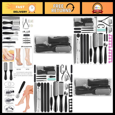 36-in-1 Pedicure Tool Set - 2 Pack Foot Callus Remover & Foot Care Kit