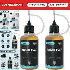Liquid Solder Flux Dropper 2x30ml - No Clean Rosin Soldering Flux for Electronic