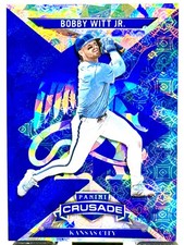 2025 Panini Crusade #84 Bobby Witt Jr. Crusade Blue Cracked Ice
